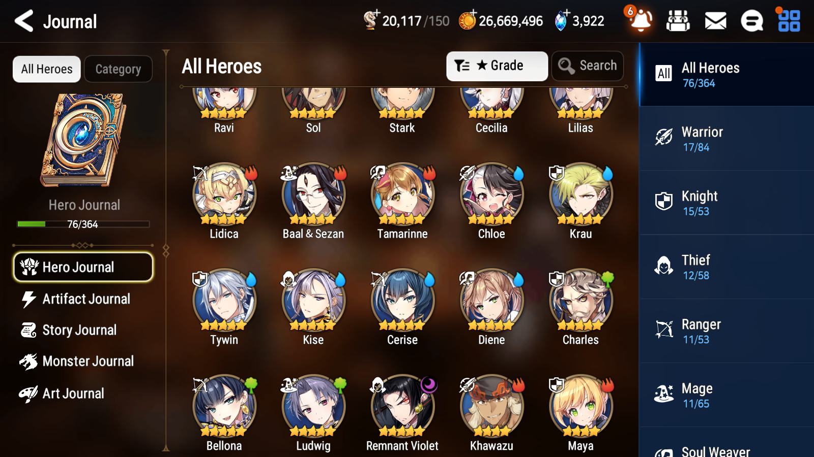 [EUROPE] Epic 7 Seven 1ML 2LIM Remnant Violet Cerise Diene + ML Pulls + 20 Speed + Name EU Starter Account-Mobile Games Starter