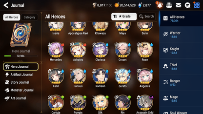 [EUROPE] Epic 7 Seven 1ML 2LIM Seaside Bellona Diene + ML Pulls + 20 Speed + Name EU Starter Account-Mobile Games Starter