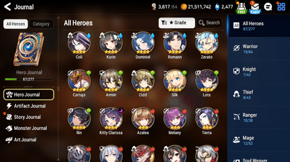 [EUROPE] Epic 7 Seven Seaside Bellona Cerise Diene Yufine Tamarinne + Pulls + Name EU Starter Account-Mobile Games Starter