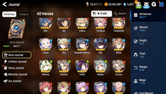 [EUROPE] Epic 7 Seven Seaside Bellona Diene Tamarinne + Pulls + Skystones + Name EU Starter Account-Mobile Games Starter