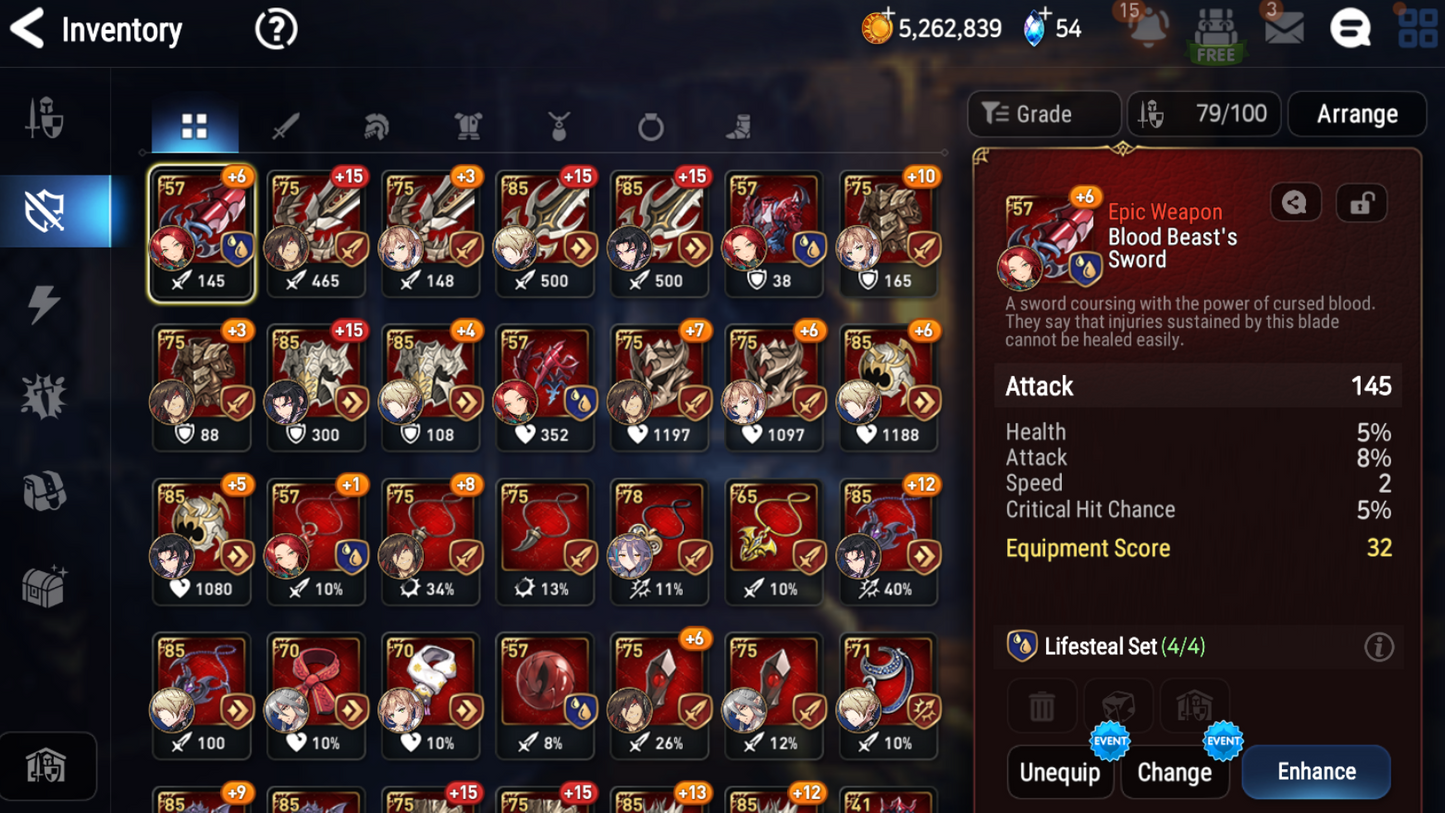 [EUROPE][INSTANT] Epic 7 Seven Diene EU 10-10 Account-Mobile Games Starter
