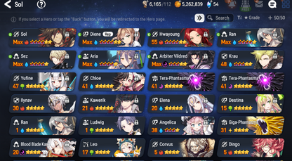 [EUROPE][INSTANT] Epic 7 Seven Diene EU 10-10 Account-Mobile Games Starter