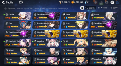 [EUROPE][INSTANT] Epic 7 Seven Diene EU Starter Account-Mobile Games Starter