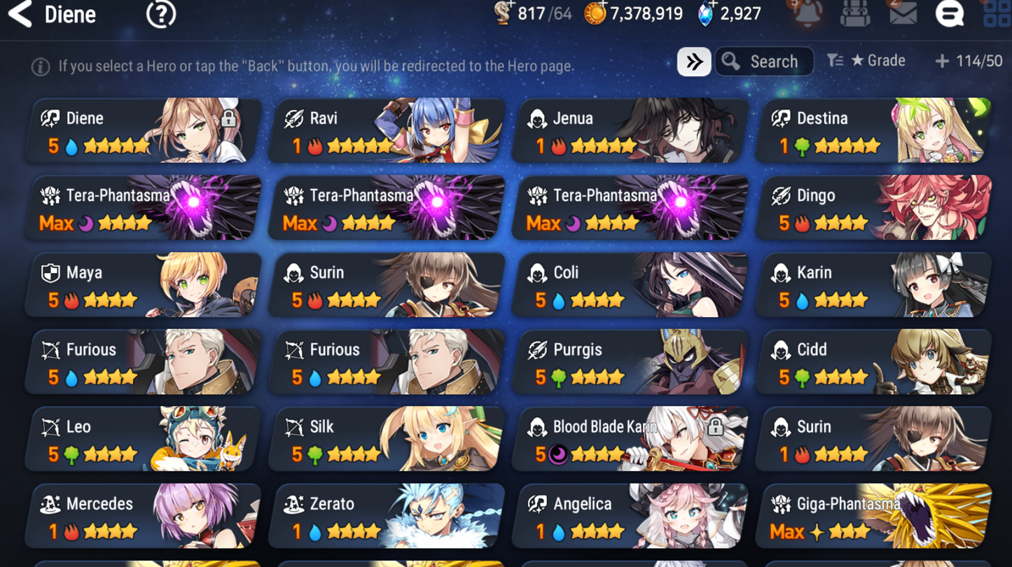 [EUROPE][INSTANT] Epic 7 Seven Diene EU Starter Account-Mobile Games Starter