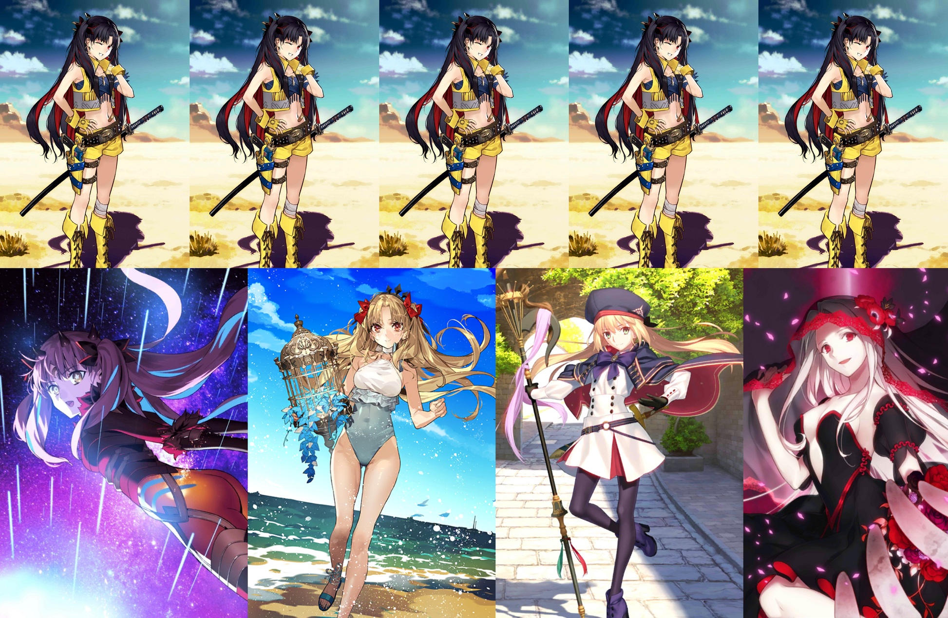 [NA] FGO NP5 Space Ishtar + Space Ereshkigal + Altria Caster + 2BG + 2000SQ Fate Grand Order endgame account-Mobile Games Starter