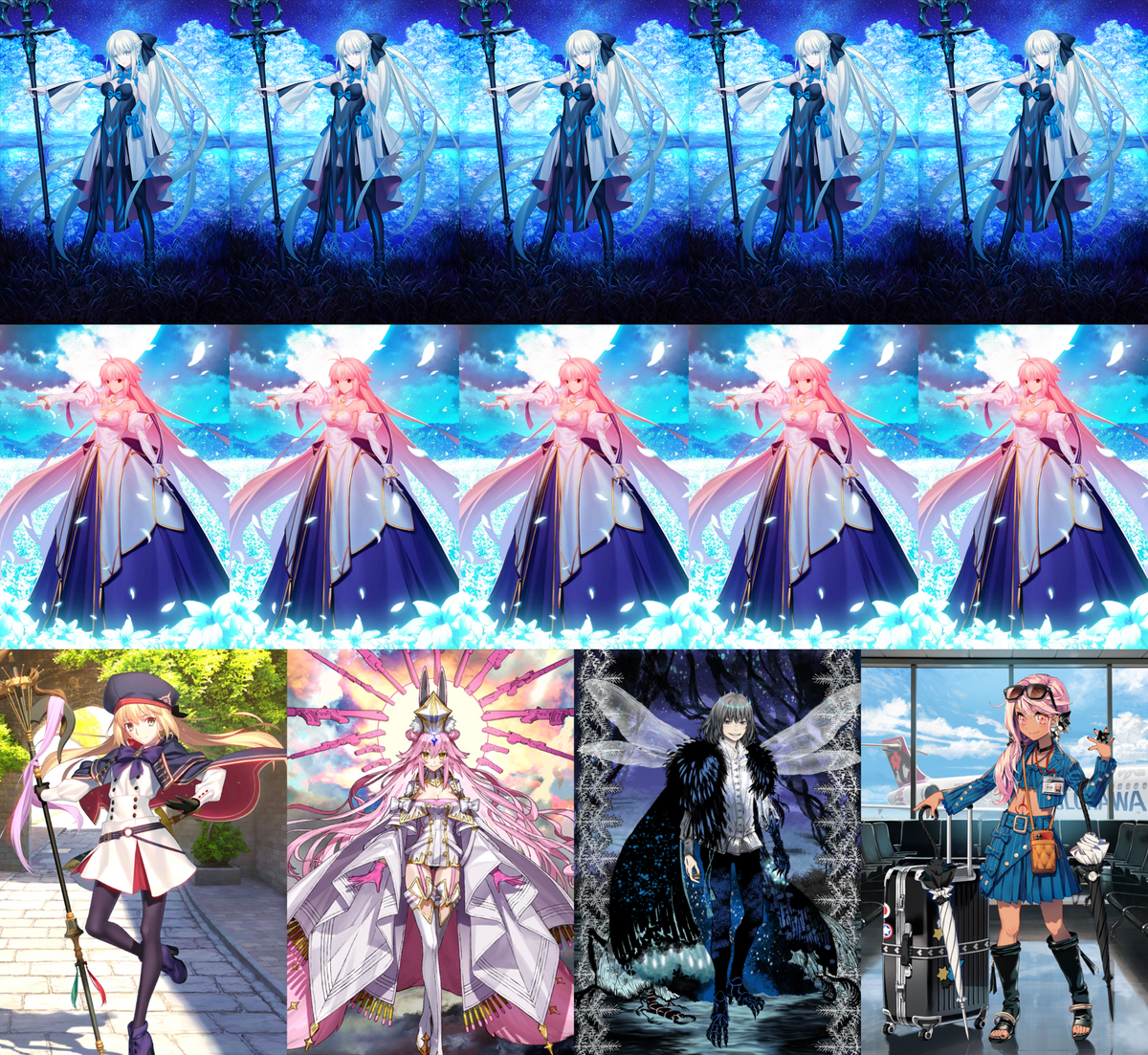 [NA] FGO double NP5 Morgan NP9 Arcueid + Altria Caster Koyanskaya Oberon Chloe + 500SQ Fate Grand Order LB6 endgame account-Mobile Games Starter