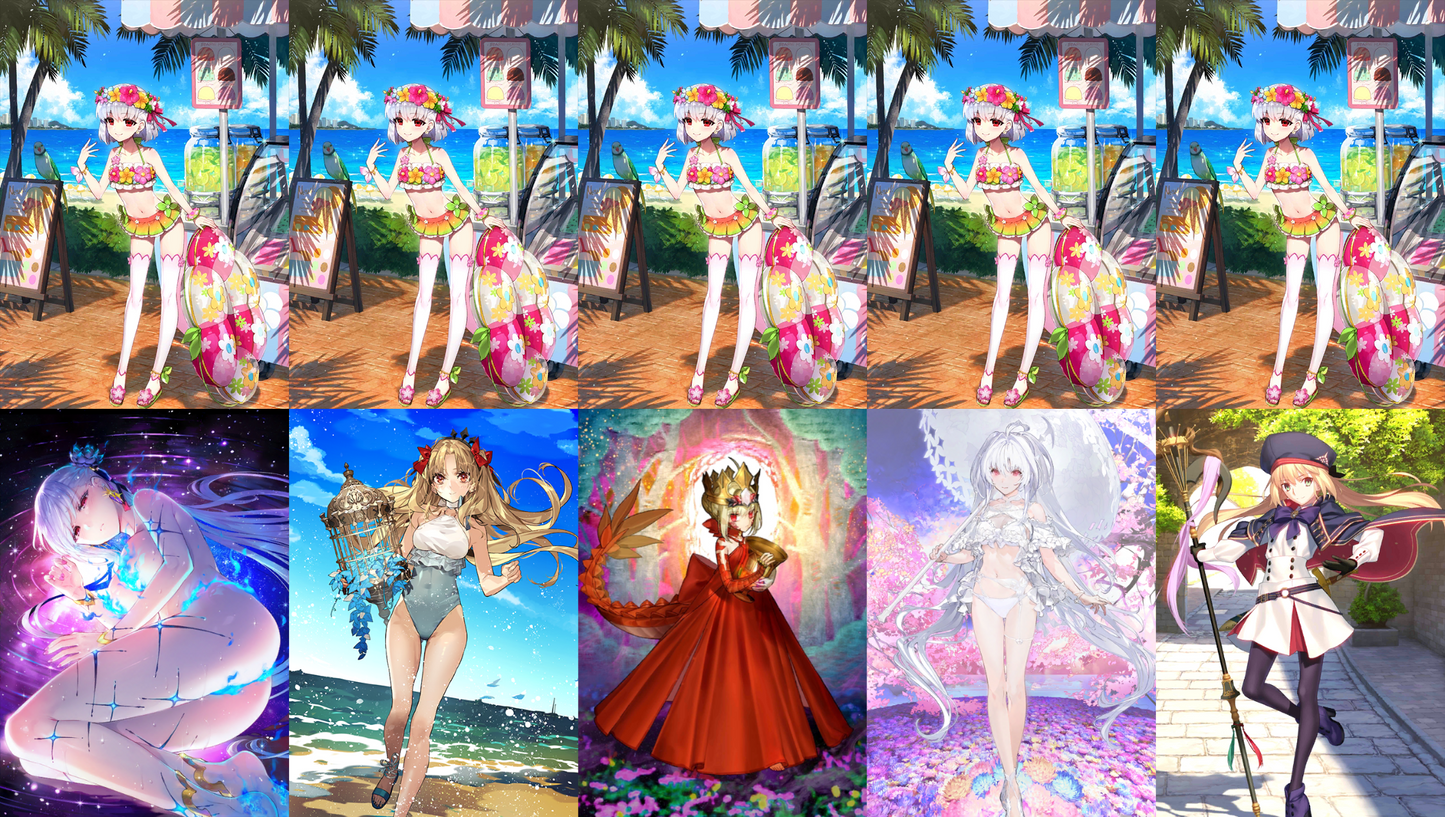 [NA][INSTANT] FGO NP5 Kama avenger + Space Ereshkigal Altria Caster Lady Avalon + 0-1000SQ Fate Grand Order endgame LB6 account (see options)