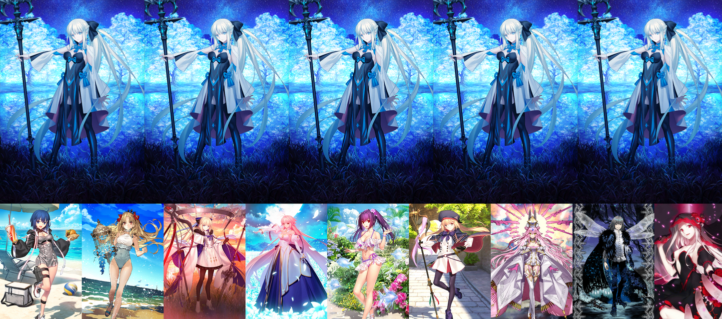 [NA][INSTANT] FGO NP5 Morgan + Space Ereshkigal Ciel Aesc Arcueid Altria Caster Koyanskaya Oberon Skadi 2BG Fate Grand Order LB6 endgame account-Mobile Games Starter