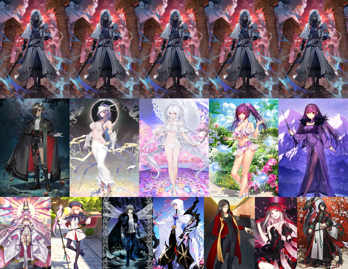 [JP][INSTANT] FGO NP5 Hassan-i-Sabbah (Azrael) + 3000-6000SQ + Ascalaphus Urd Koyanskaya Oberon Castoria Skadi BG ++ Fate Grand Order endgame quartz account (see options)