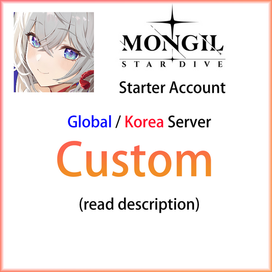 [GLB/KR] Custom | MONGIL: STAR DIVE Global/Korea Starter Account (read description)-Mobile Games Starter