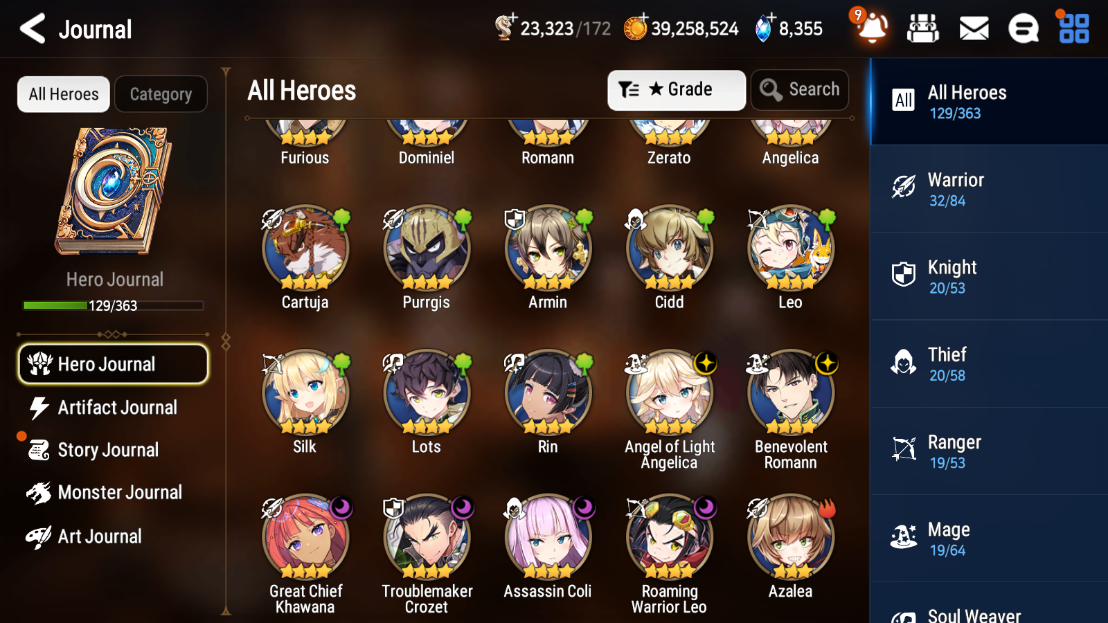 [GLOAL] Epic 7 Seven 5ML Twisted Eidolon Kayron Briar Witch Iseria Ruele of light Angel Angelica + ML pulls + 20 Speed + Name Starter Account-Mobile Games Starter