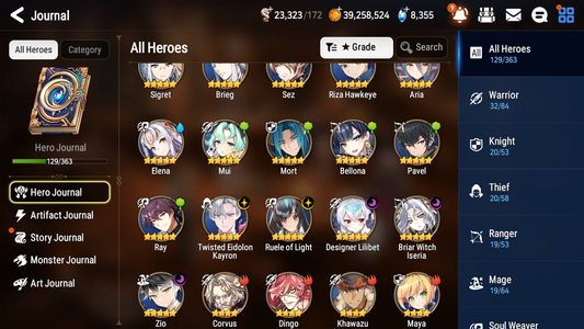 [GLOAL] Epic 7 Seven 5ML Twisted Eidolon Kayron Briar Witch Iseria Ruele of light Angel Angelica + ML pulls + 20 Speed + Name Starter Account-Mobile Games Starter