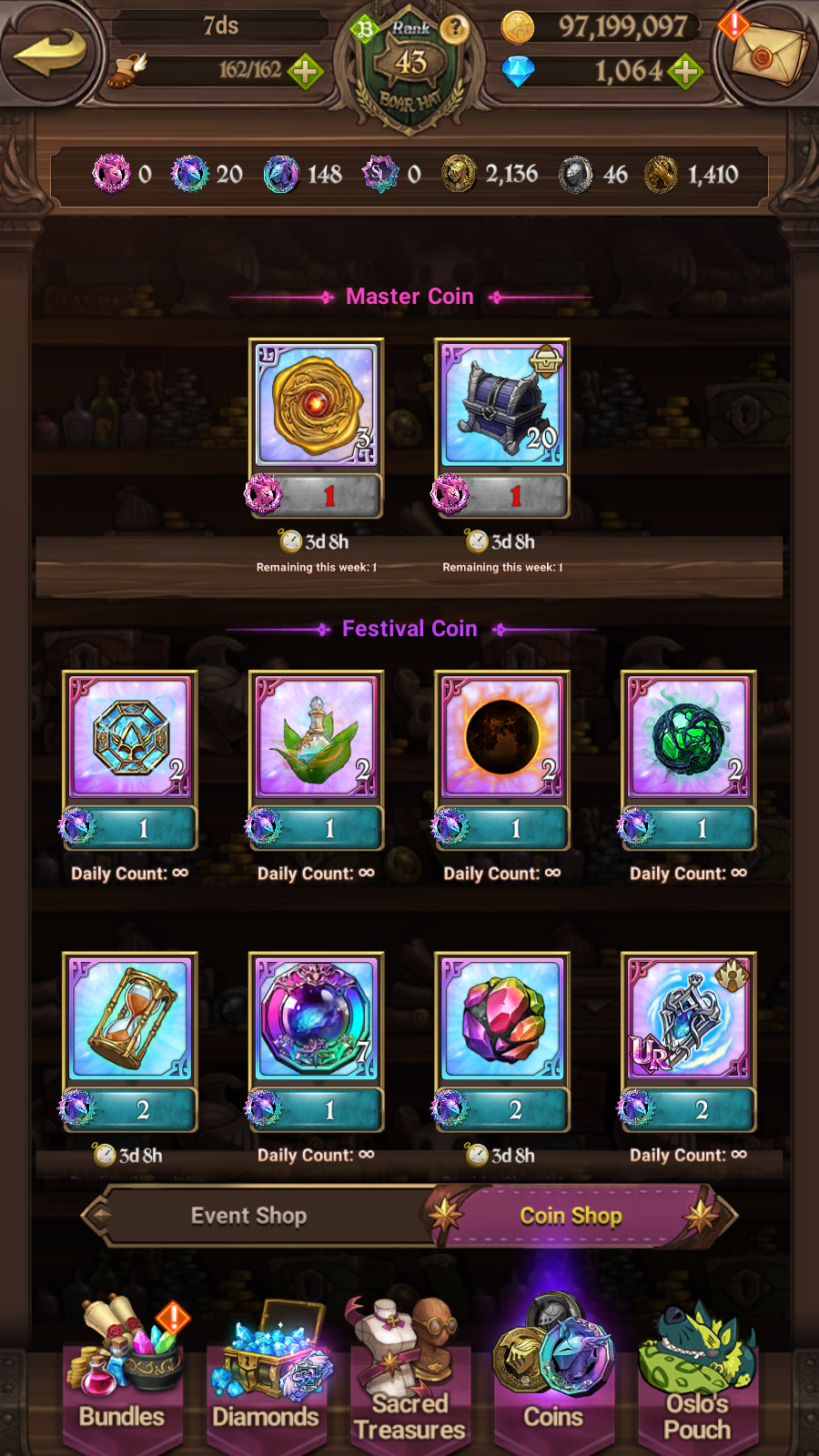 [GLOBAL] 1000 Diamonds + 6/6 Transcendent Ban Ultimate Escanor Elizabeth Purgatory Meliodas++ 7DS Seven Deadly Sins: Grand Cross Resource Starter Account-Mobile Games Starter