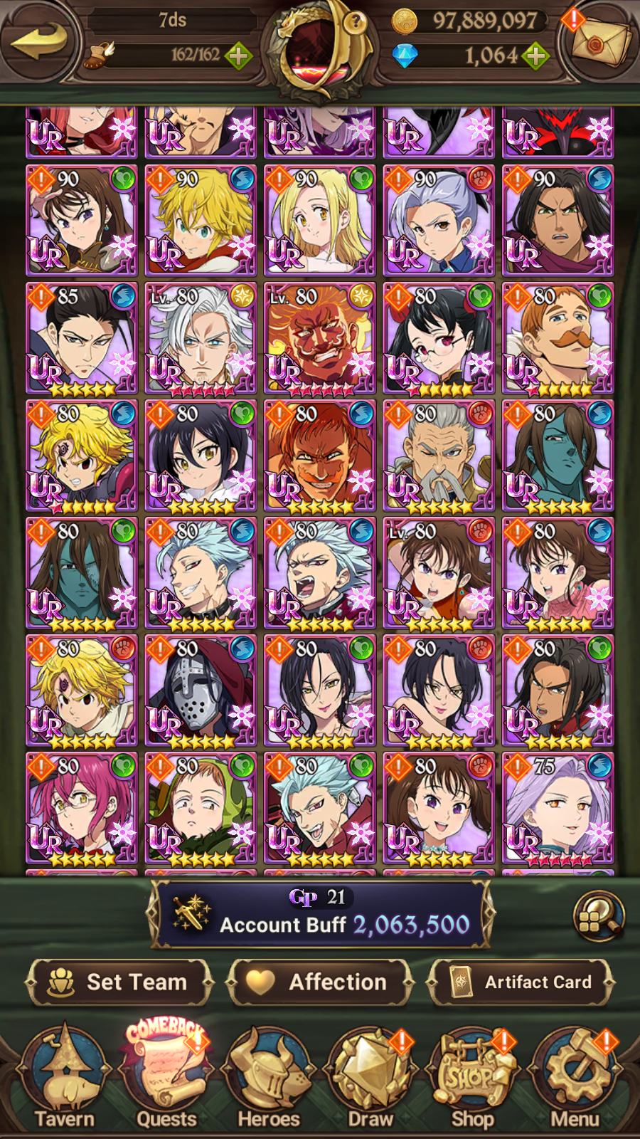 [GLOBAL] 1000 Diamonds + 6/6 Transcendent Ban Ultimate Escanor Elizabeth Purgatory Meliodas++ 7DS Seven Deadly Sins: Grand Cross Resource Starter Account-Mobile Games Starter