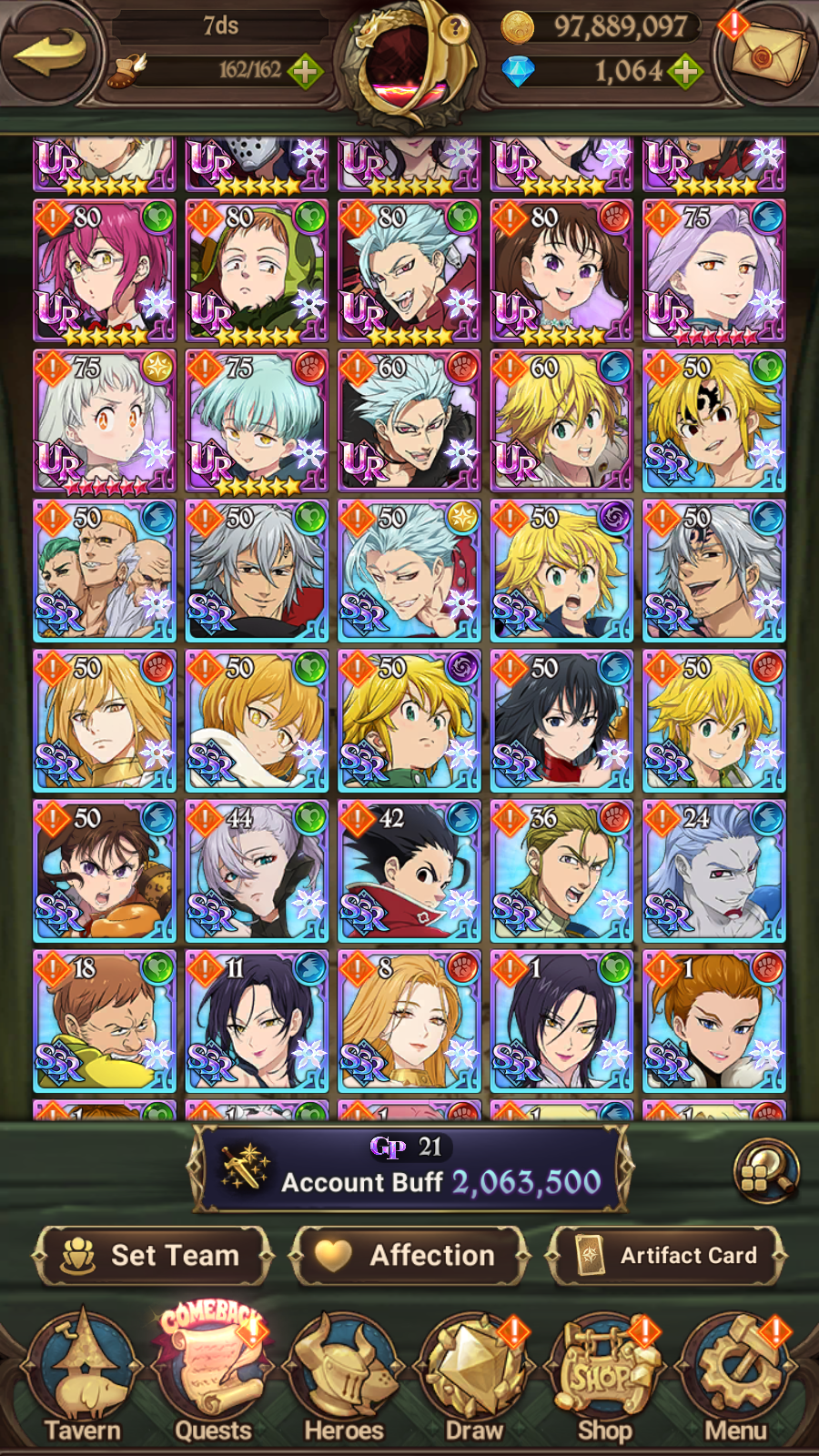 [GLOBAL] 1000 Diamonds + 6/6 Transcendent Ban Ultimate Escanor Elizabeth Purgatory Meliodas++ 7DS Seven Deadly Sins: Grand Cross Resource Starter Account-Mobile Games Starter