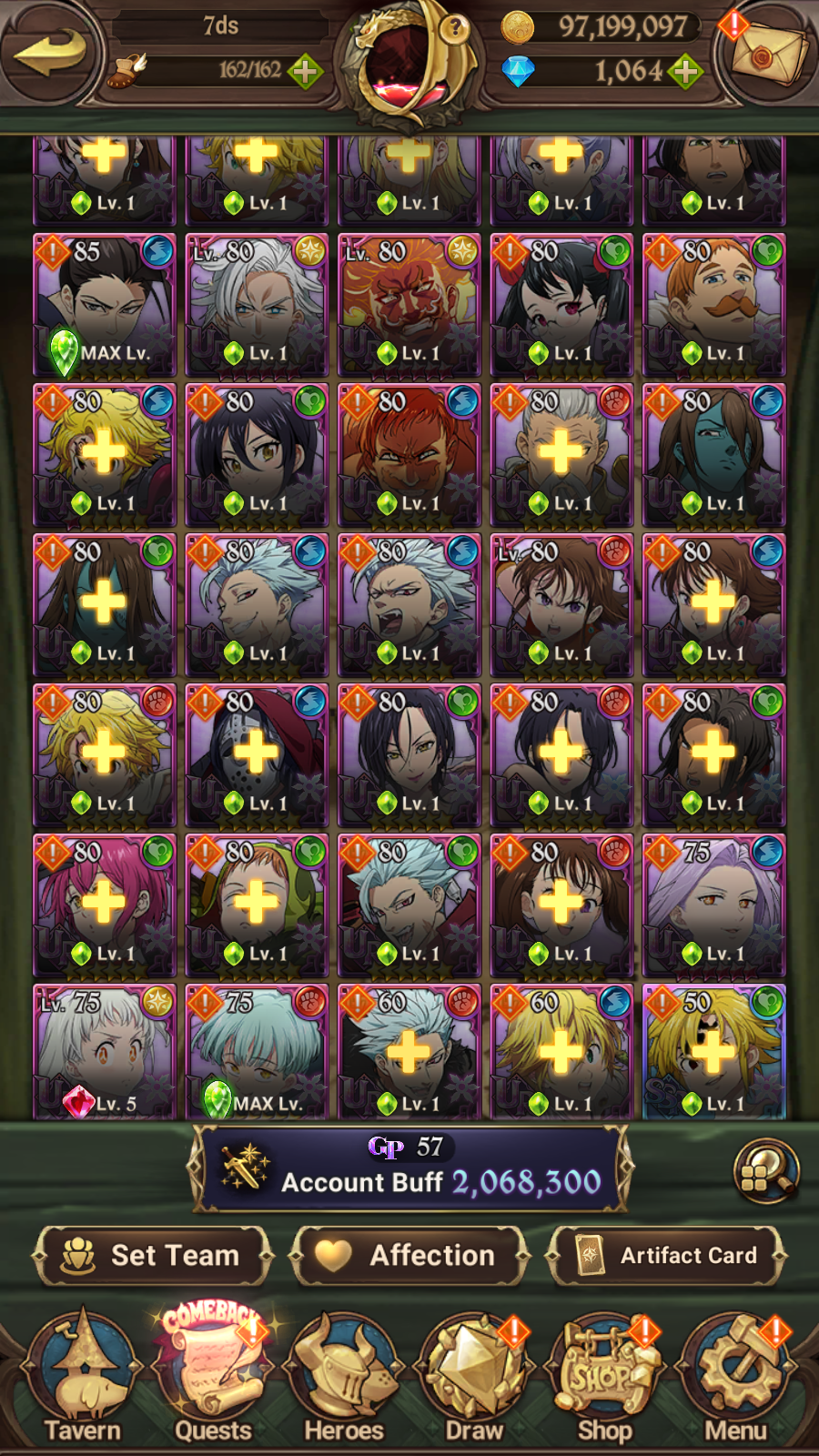 [GLOBAL] 1000 Diamonds + 6/6 Transcendent Ban Ultimate Escanor Elizabeth Purgatory Meliodas++ 7DS Seven Deadly Sins: Grand Cross Resource Starter Account-Mobile Games Starter