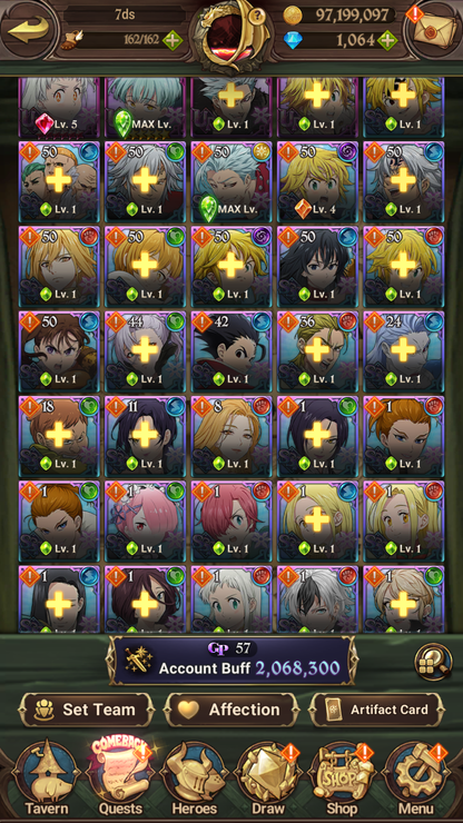 [GLOBAL] 1000 Diamonds + 6/6 Transcendent Ban Ultimate Escanor Elizabeth Purgatory Meliodas++ 7DS Seven Deadly Sins: Grand Cross Resource Starter Account-Mobile Games Starter