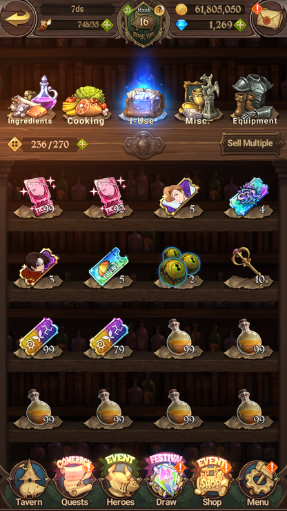 [GLOBAL] 1200 Diamonds + 6/6 Transcendent Ban 3/6 Ultimate Escanor 6/6 Elizabeth 4/6 Purgatory Meliodas++ 7DS Seven Deadly Sins: Grand Cross Resource Starter Account-Mobile Games Starter