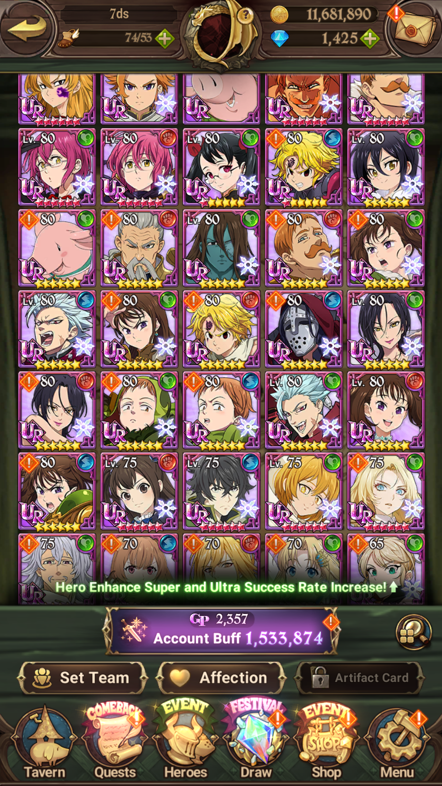 [GLOBAL] 1400 Diamonds + 6/6 Ultimate Escanor + Shield Hero Naofumi Raphtalia Filo 7DS Seven Deadly Sins: Grand Cross Resource Starter Account-Mobile Games Starter