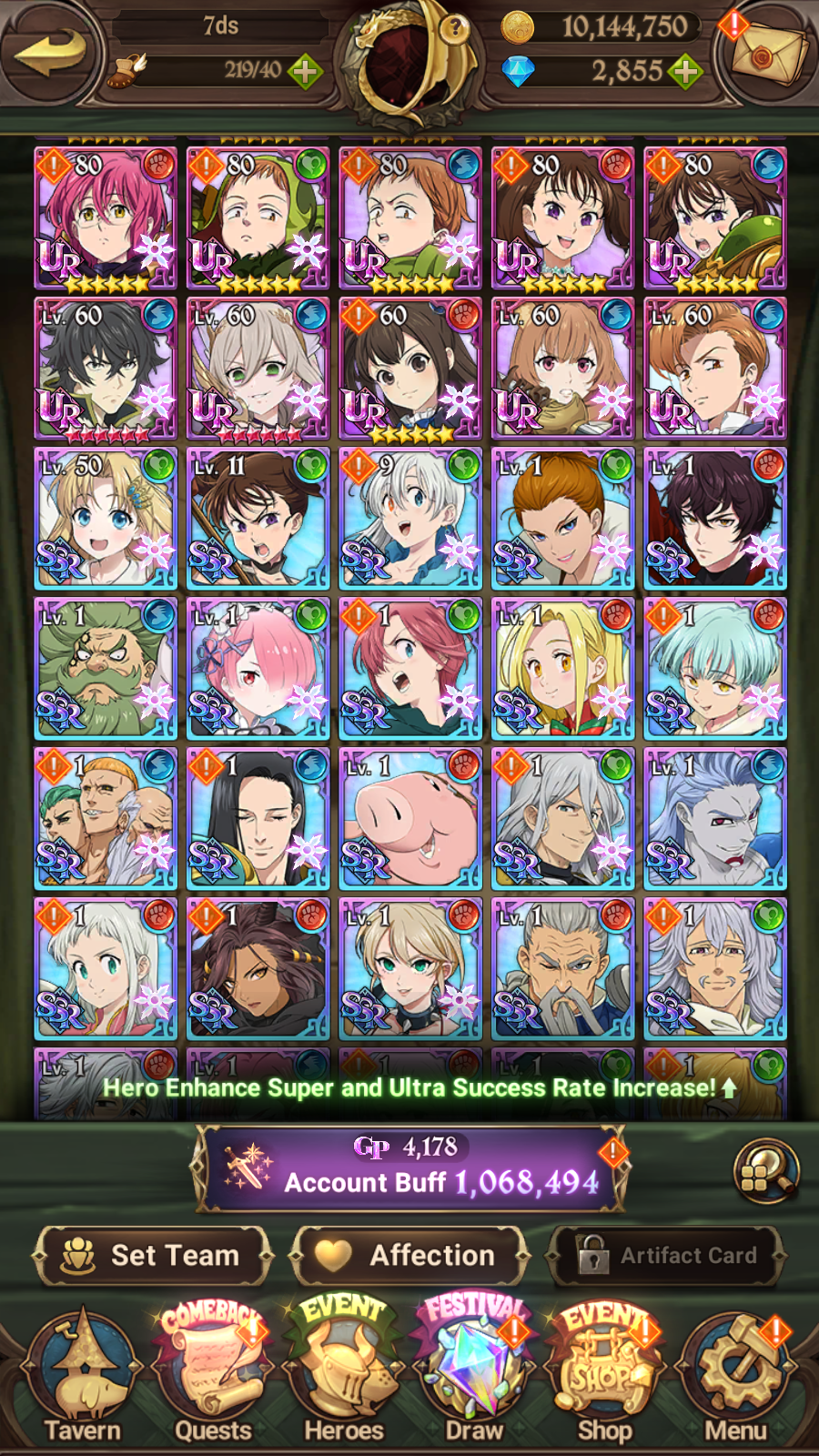 [GLOBAL] 2800 Diamonds + Shield Hero Naofumi Raphtalia Filo ++ 7DS Seven Deadly Sins: Grand Cross Resource Starter Account-Mobile Games Starter