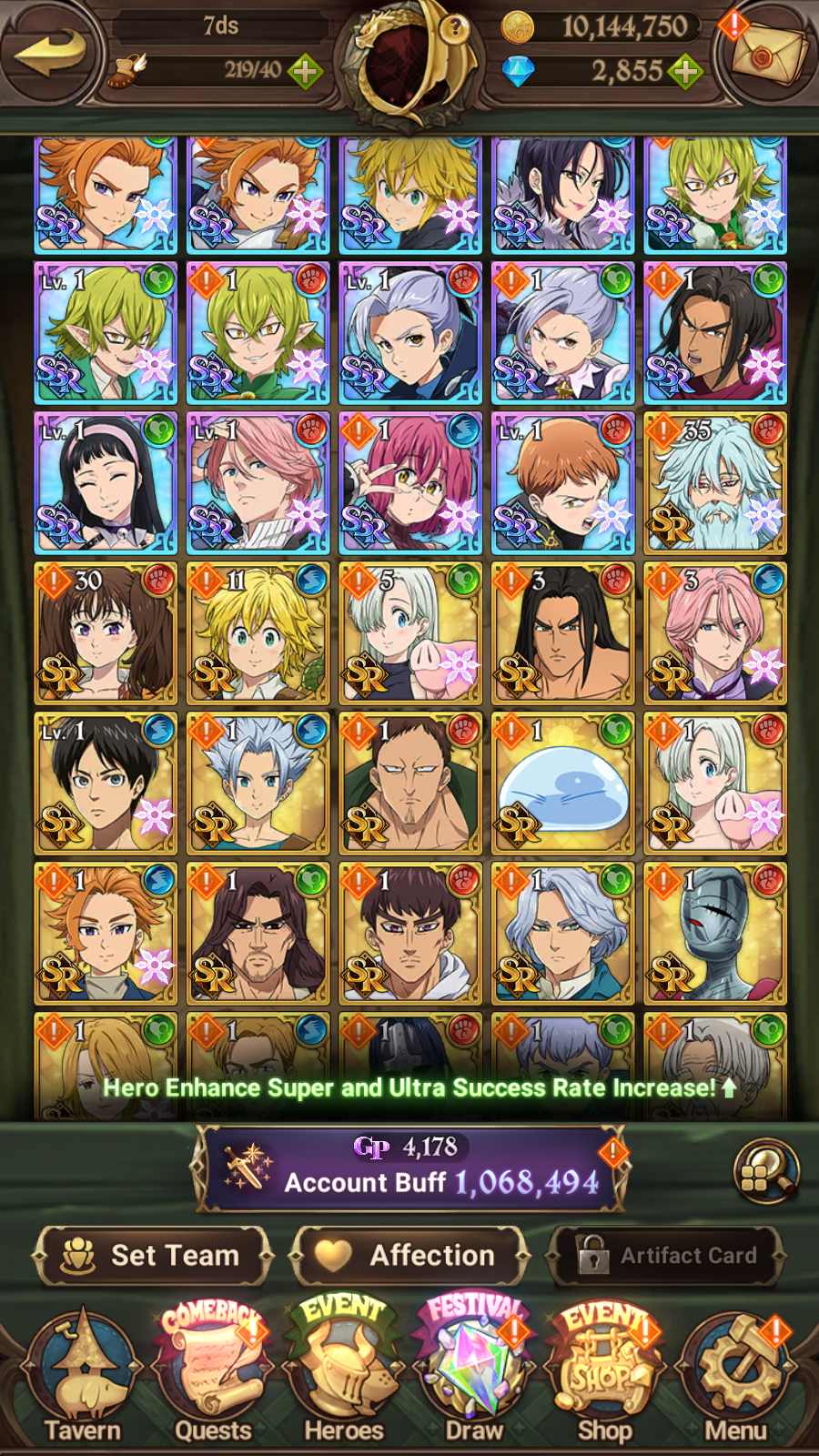 [GLOBAL] 2800 Diamonds + Shield Hero Naofumi Raphtalia Filo ++ 7DS Seven Deadly Sins: Grand Cross Resource Starter Account-Mobile Games Starter