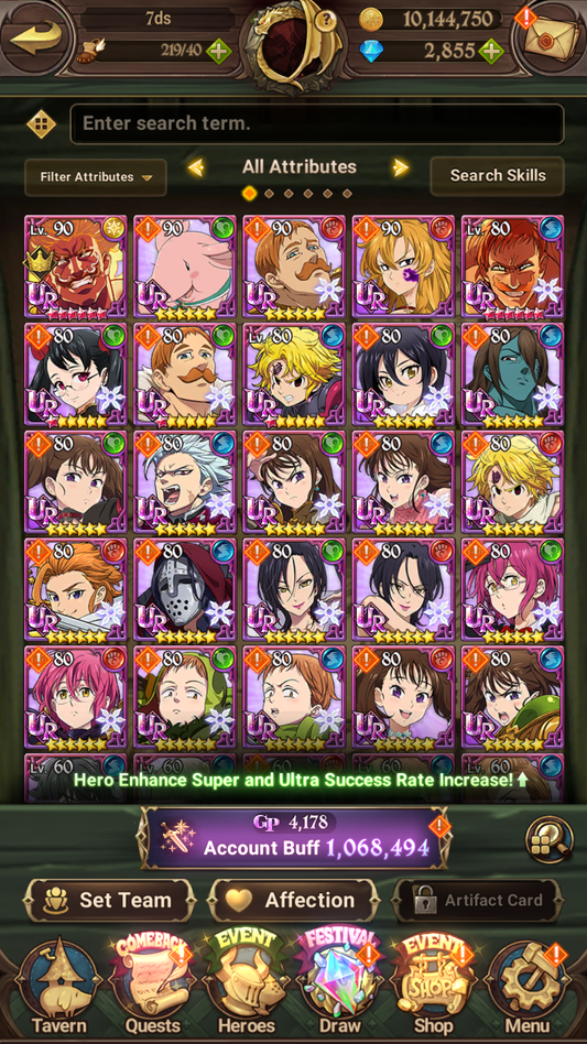 [GLOBAL] 2800 Diamonds + Shield Hero Naofumi Raphtalia Filo ++ 7DS Seven Deadly Sins: Grand Cross Resource Starter Account-Mobile Games Starter