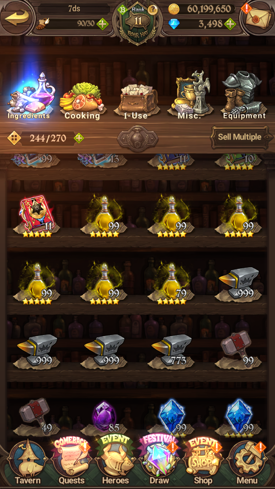 [GLOBAL] 3500 Diamonds + 6/6 Transcendent Ban Ultimate Escanor Elizabeth Purgatory Meliodas++ 7DS Seven Deadly Sins: Grand Cross Resource Starter Account-Mobile Games Starter