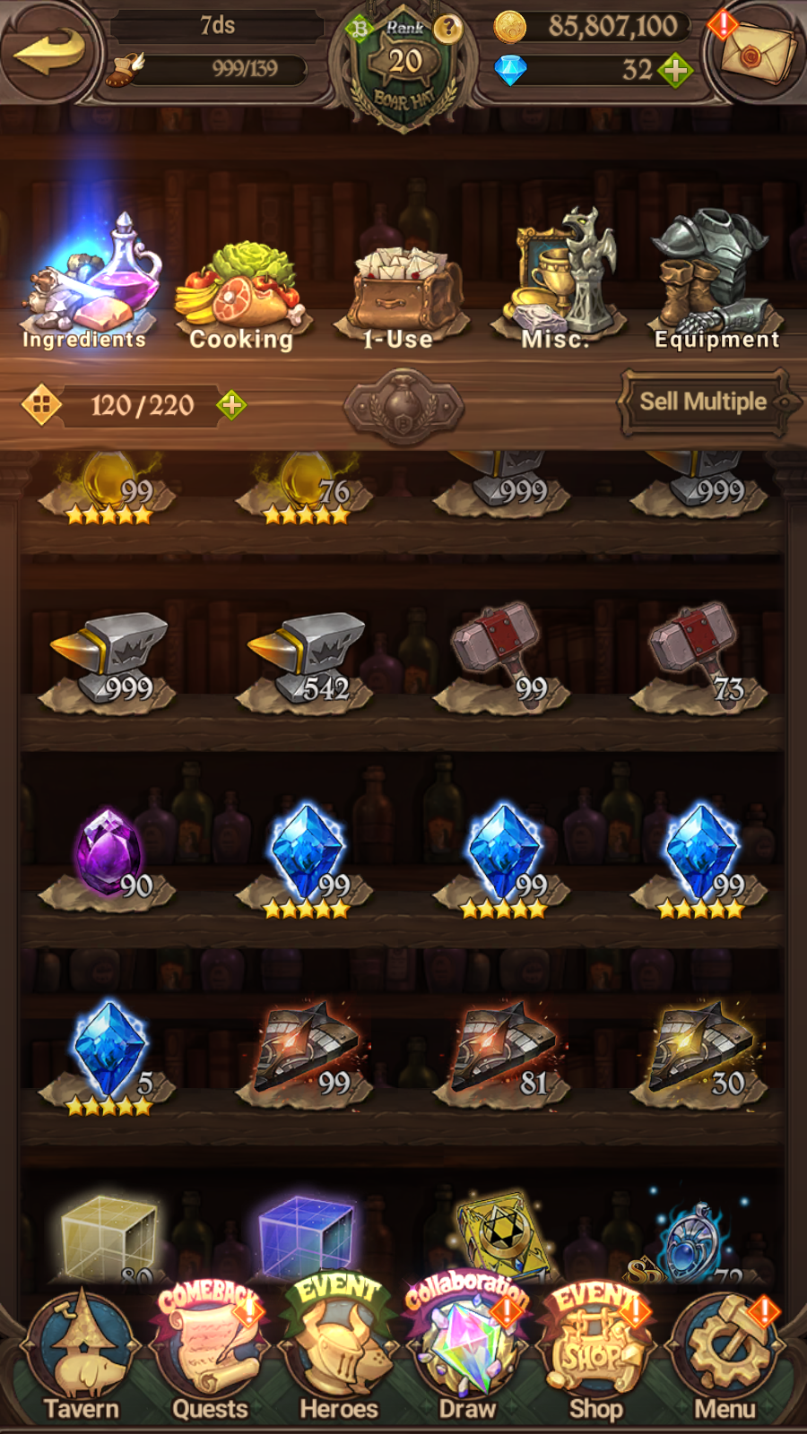 [GLOBAL] 4/6 Ultimate Escanor++ 7DS Seven Deadly Sins: Grand Cross Resource Starter Account-Mobile Games Starter