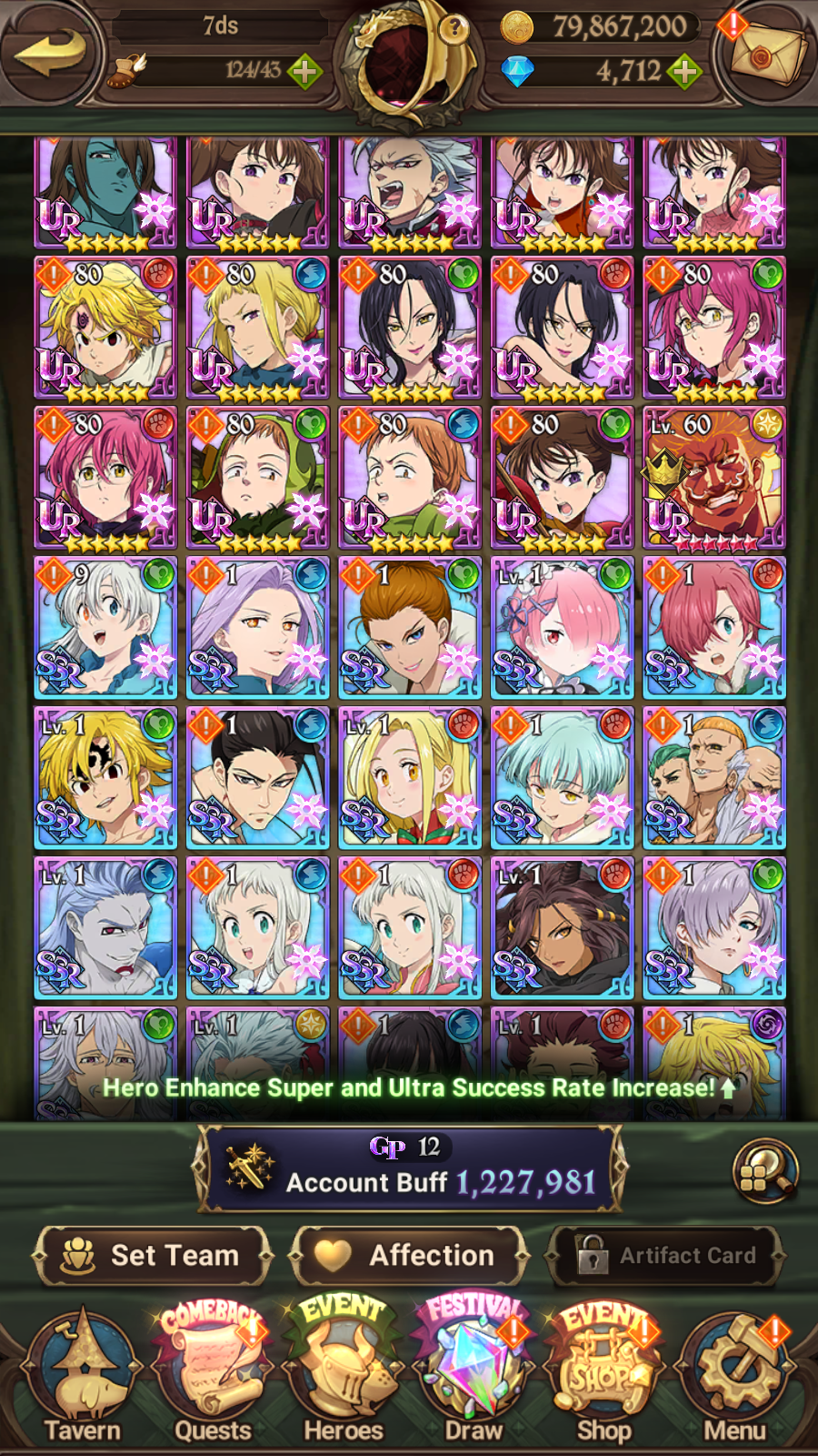 [GLOBAL] 4700 Diamonds + 4/6 Transcendent Ban 6/6 Ultimate Escanor Purgatory Meliodas++ 7DS Seven Deadly Sins: Grand Cross Resource Starter Account-Mobile Games Starter