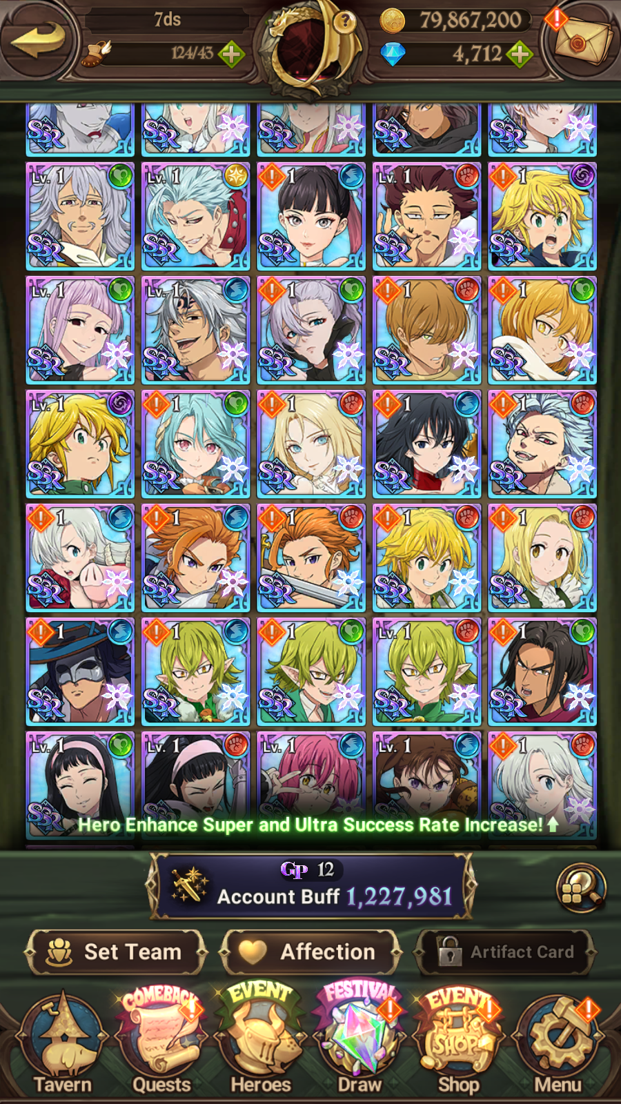 [GLOBAL] 4700 Diamonds + 4/6 Transcendent Ban 6/6 Ultimate Escanor Purgatory Meliodas++ 7DS Seven Deadly Sins: Grand Cross Resource Starter Account-Mobile Games Starter