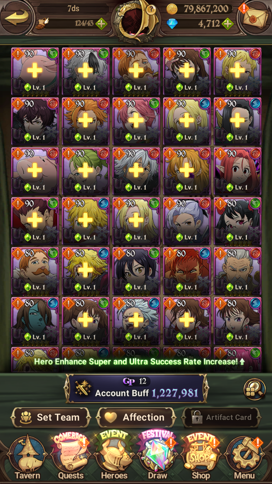 [GLOBAL] 4700 Diamonds + 4/6 Transcendent Ban 6/6 Ultimate Escanor Purgatory Meliodas++ 7DS Seven Deadly Sins: Grand Cross Resource Starter Account-Mobile Games Starter