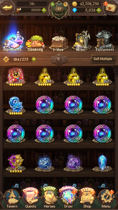 [GLOBAL] 5000 Diamonds + 5/6 Transcendent Ban 4/6 Ultimate Escanor Purgatory Meliodas Elizabeth++ 7DS Seven Deadly Sins: Grand Cross Resource Starter Account-Mobile Games Starter