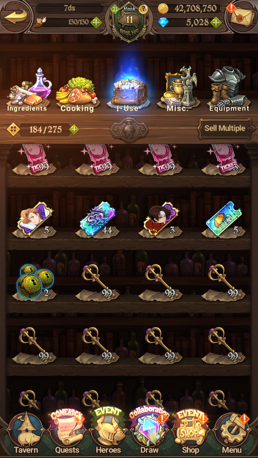 [GLOBAL] 5000 Diamonds + 5/6 Transcendent Ban 4/6 Ultimate Escanor Purgatory Meliodas Elizabeth++ 7DS Seven Deadly Sins: Grand Cross Resource Starter Account-Mobile Games Starter