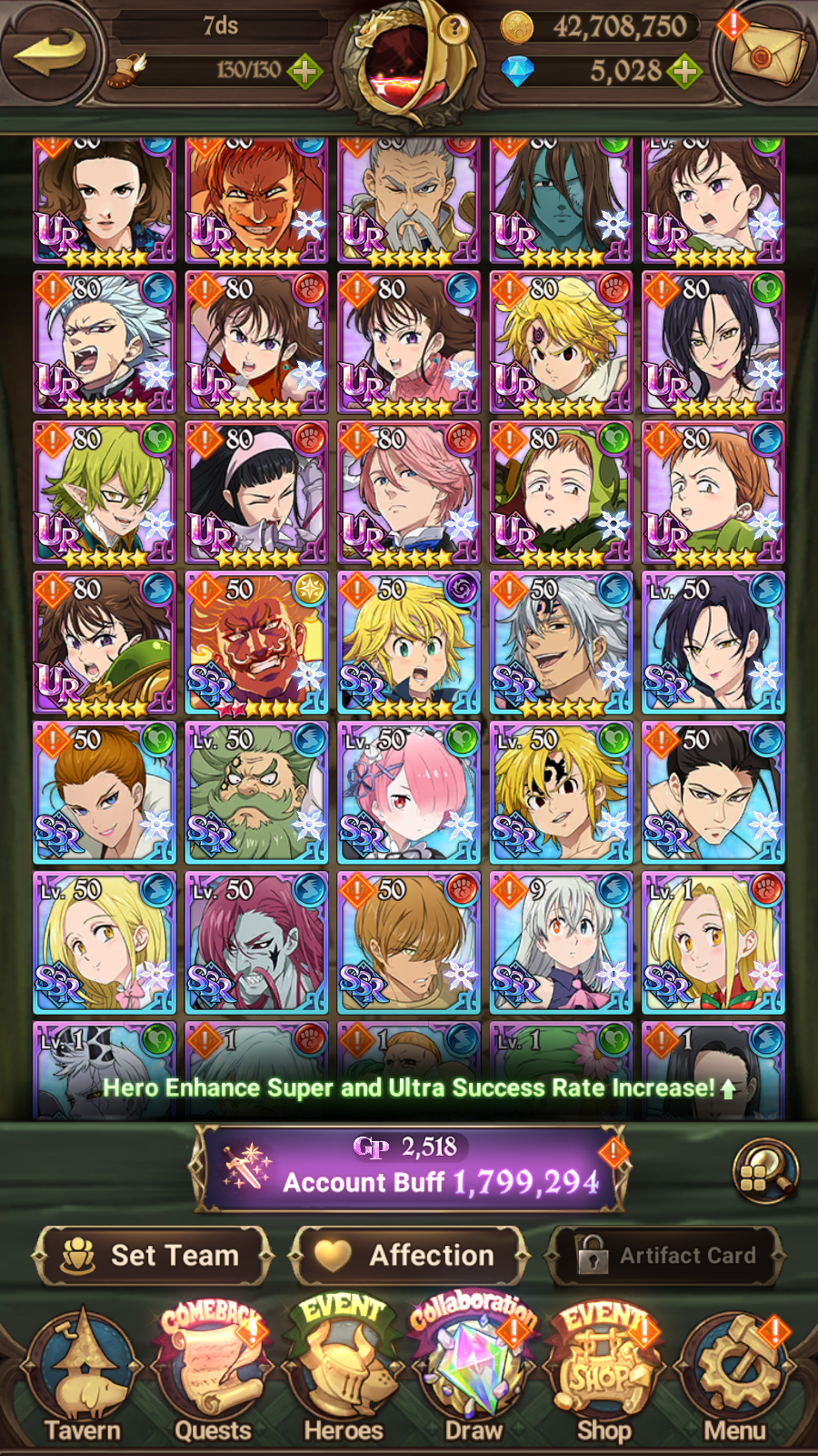 [GLOBAL] 5000 Diamonds + 5/6 Transcendent Ban 4/6 Ultimate Escanor Purgatory Meliodas Elizabeth++ 7DS Seven Deadly Sins: Grand Cross Resource Starter Account-Mobile Games Starter