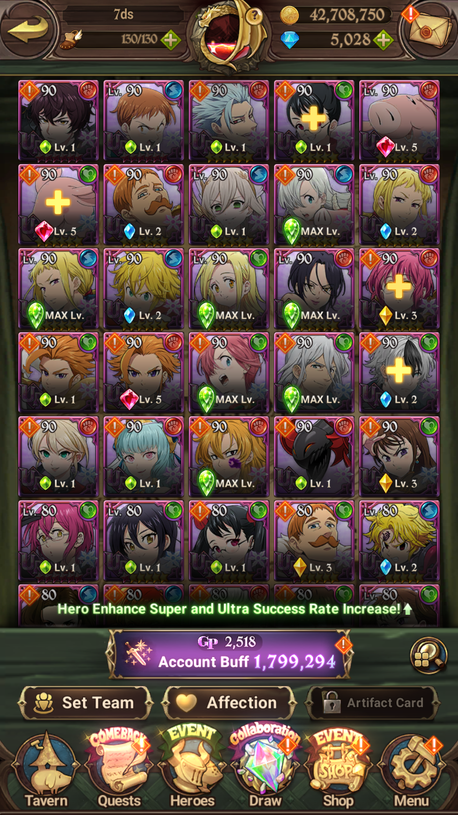 [GLOBAL] 5000 Diamonds + 5/6 Transcendent Ban 4/6 Ultimate Escanor Purgatory Meliodas Elizabeth++ 7DS Seven Deadly Sins: Grand Cross Resource Starter Account-Mobile Games Starter