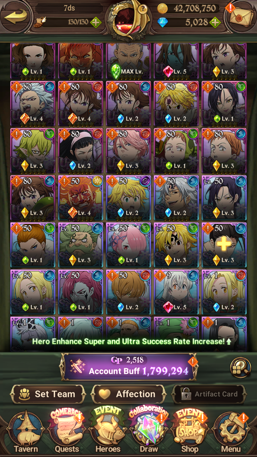 [GLOBAL] 5000 Diamonds + 5/6 Transcendent Ban 4/6 Ultimate Escanor Purgatory Meliodas Elizabeth++ 7DS Seven Deadly Sins: Grand Cross Resource Starter Account-Mobile Games Starter