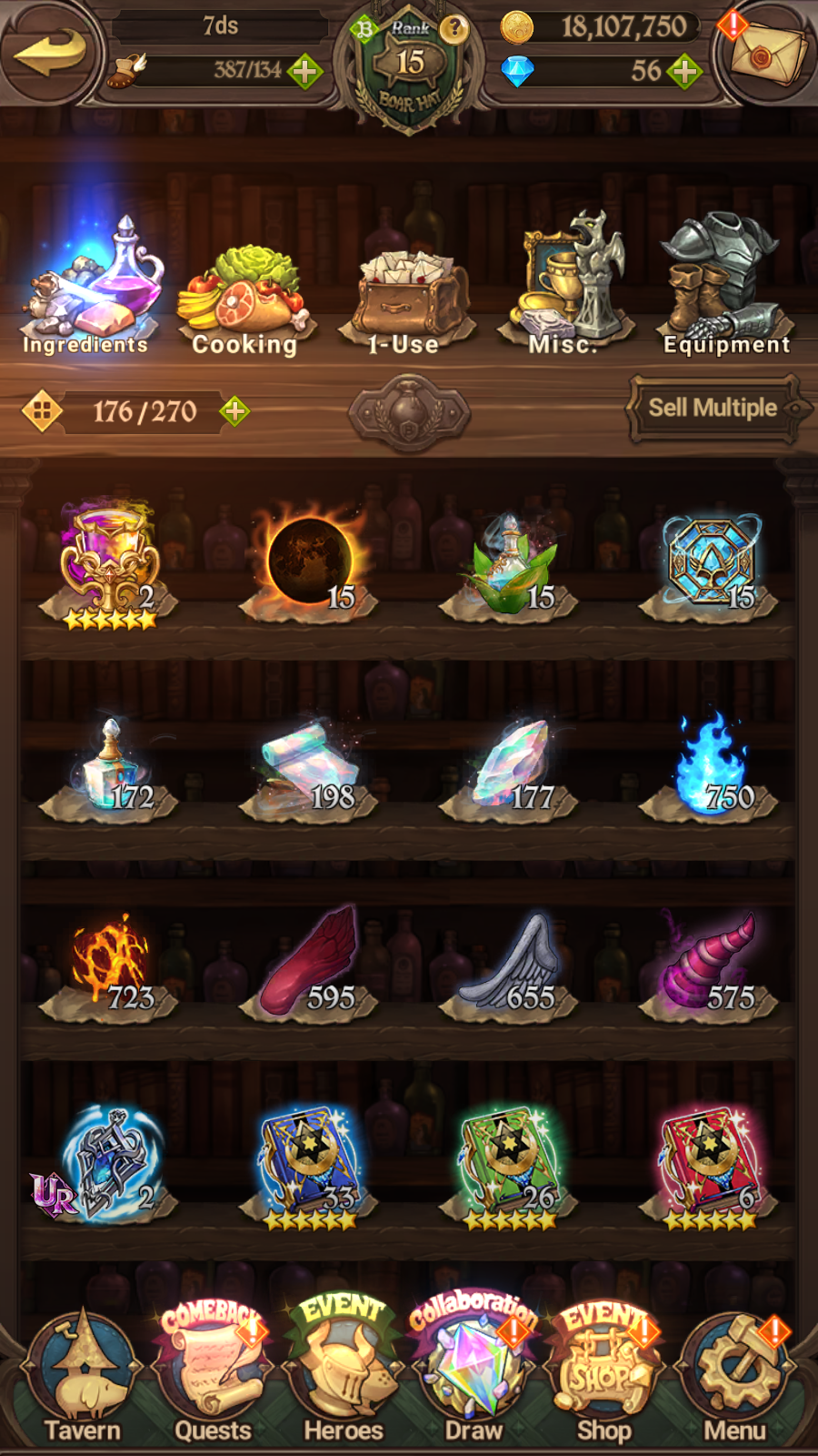 [GLOBAL] 5/6 Ultimate Escanor++ 7DS Seven Deadly Sins: Grand Cross Resource Starter Account-Mobile Games Starter
