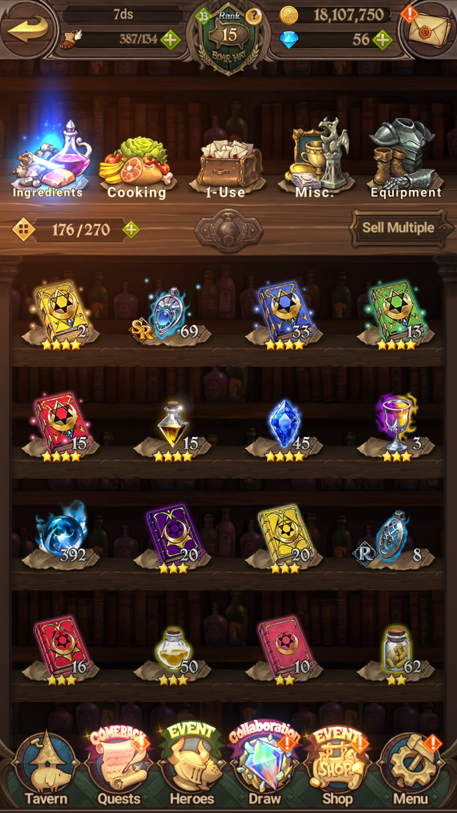 [GLOBAL] 5/6 Ultimate Escanor++ 7DS Seven Deadly Sins: Grand Cross Resource Starter Account-Mobile Games Starter