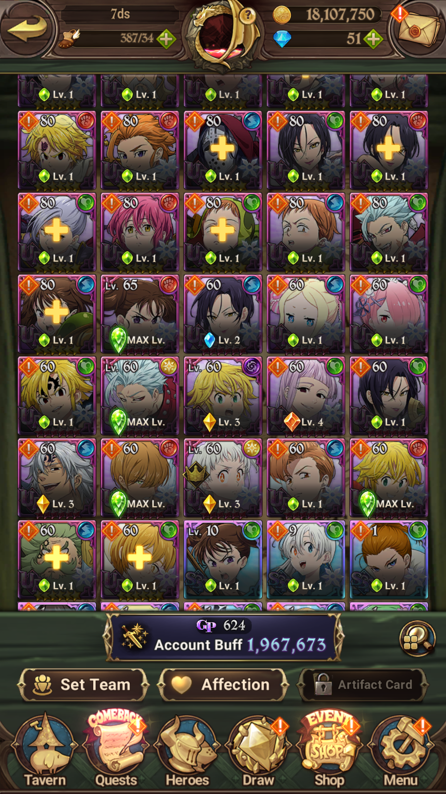 [GLOBAL] 5/6 Ultimate Escanor++ 7DS Seven Deadly Sins: Grand Cross Resource Starter Account-Mobile Games Starter