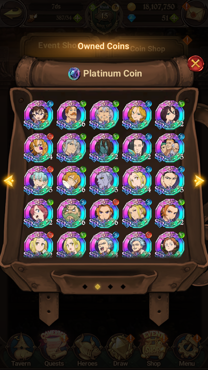 [GLOBAL] 5/6 Ultimate Escanor++ 7DS Seven Deadly Sins: Grand Cross Resource Starter Account-Mobile Games Starter