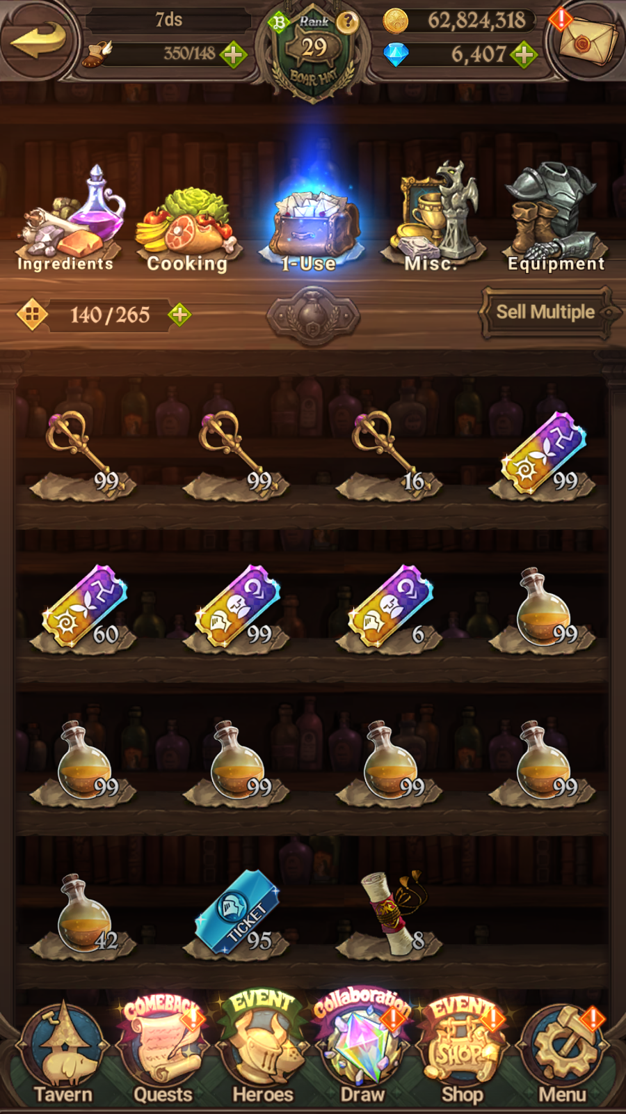[GLOBAL] 6400 diamonds ++ 7DS Seven Deadly Sins: Grand Cross Resource Starter Account-Mobile Games Starter