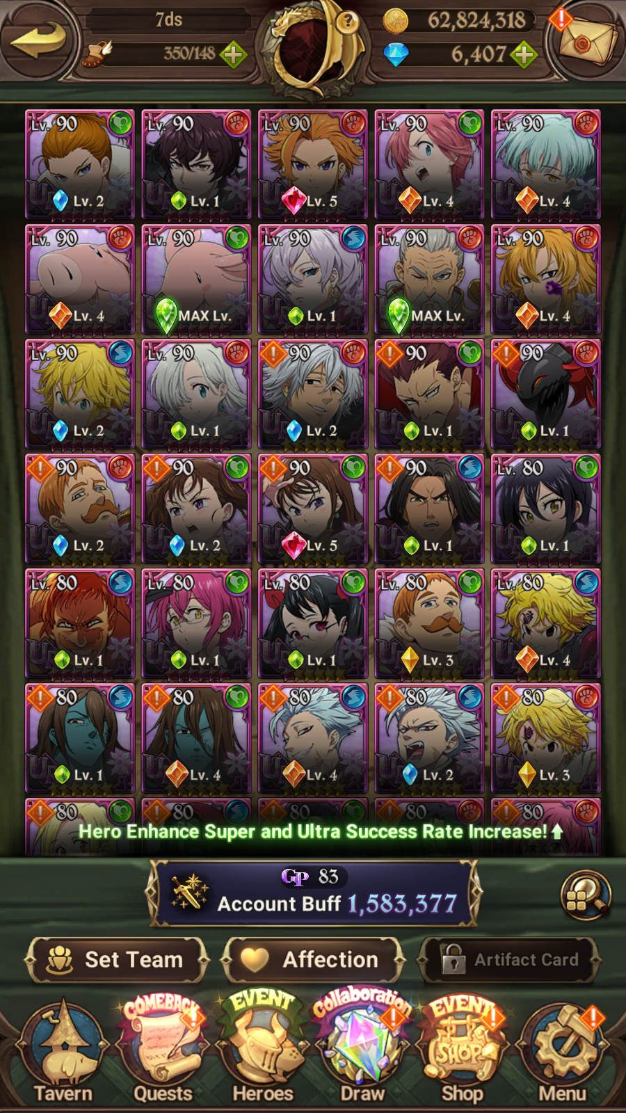 [GLOBAL] 6400 diamonds ++ 7DS Seven Deadly Sins: Grand Cross Resource Starter Account-Mobile Games Starter