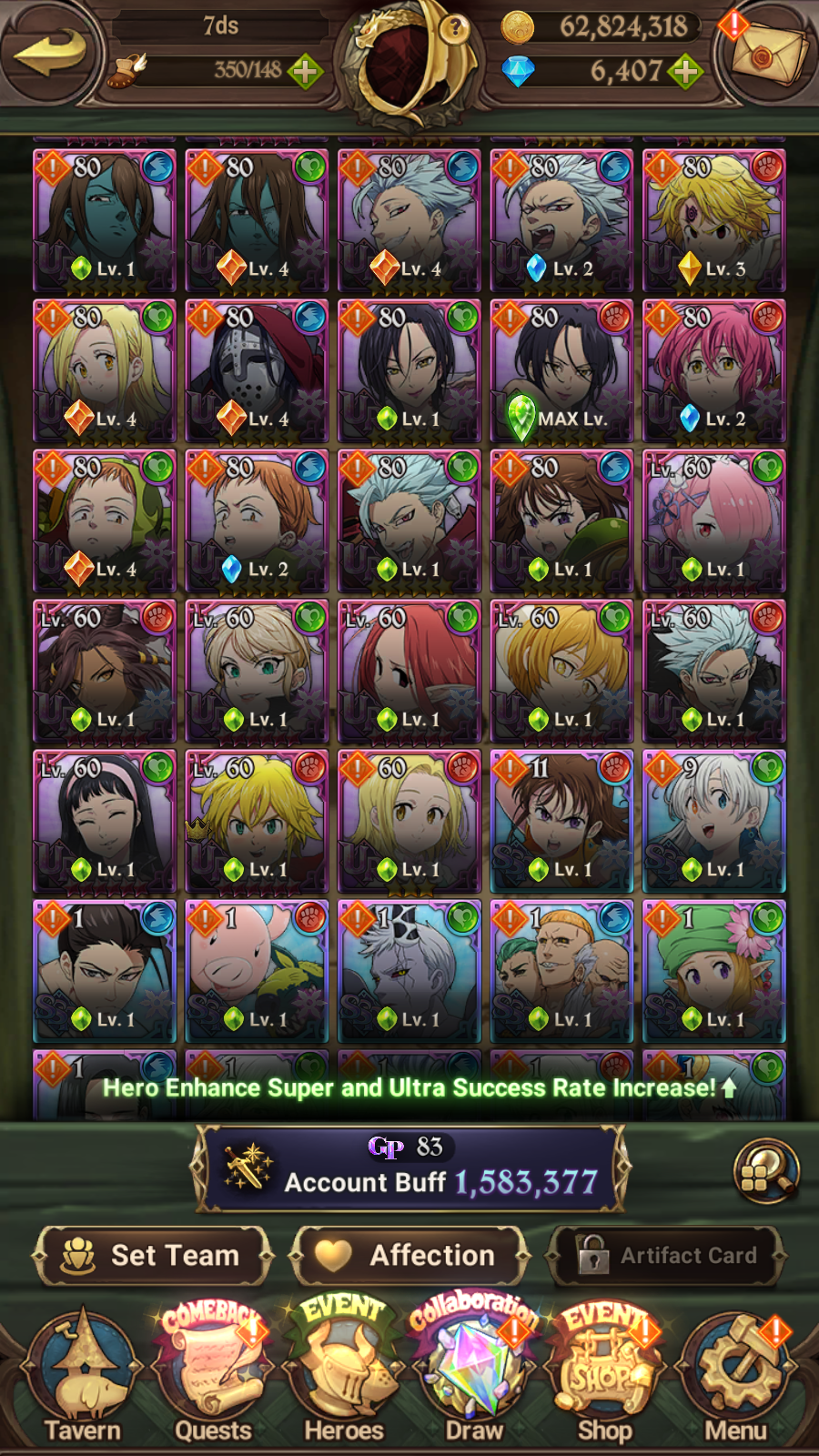 [GLOBAL] 6400 diamonds ++ 7DS Seven Deadly Sins: Grand Cross Resource Starter Account-Mobile Games Starter