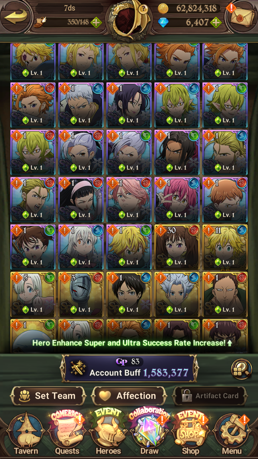 [GLOBAL] 6400 diamonds ++ 7DS Seven Deadly Sins: Grand Cross Resource Starter Account-Mobile Games Starter