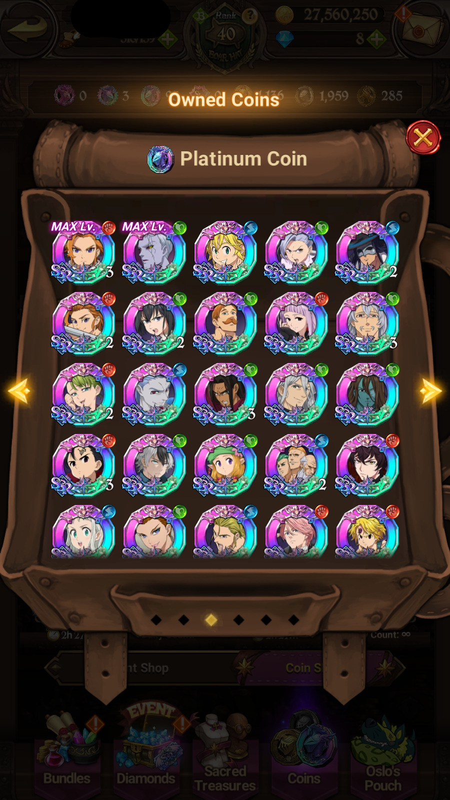 [GLOBAL] 6/6 Covenant of Light Ludociel 6/6 Mael of Sunshine++ 7DS Seven Deadly Sins: Grand Cross Resource Starter Account-Mobile Games Starter