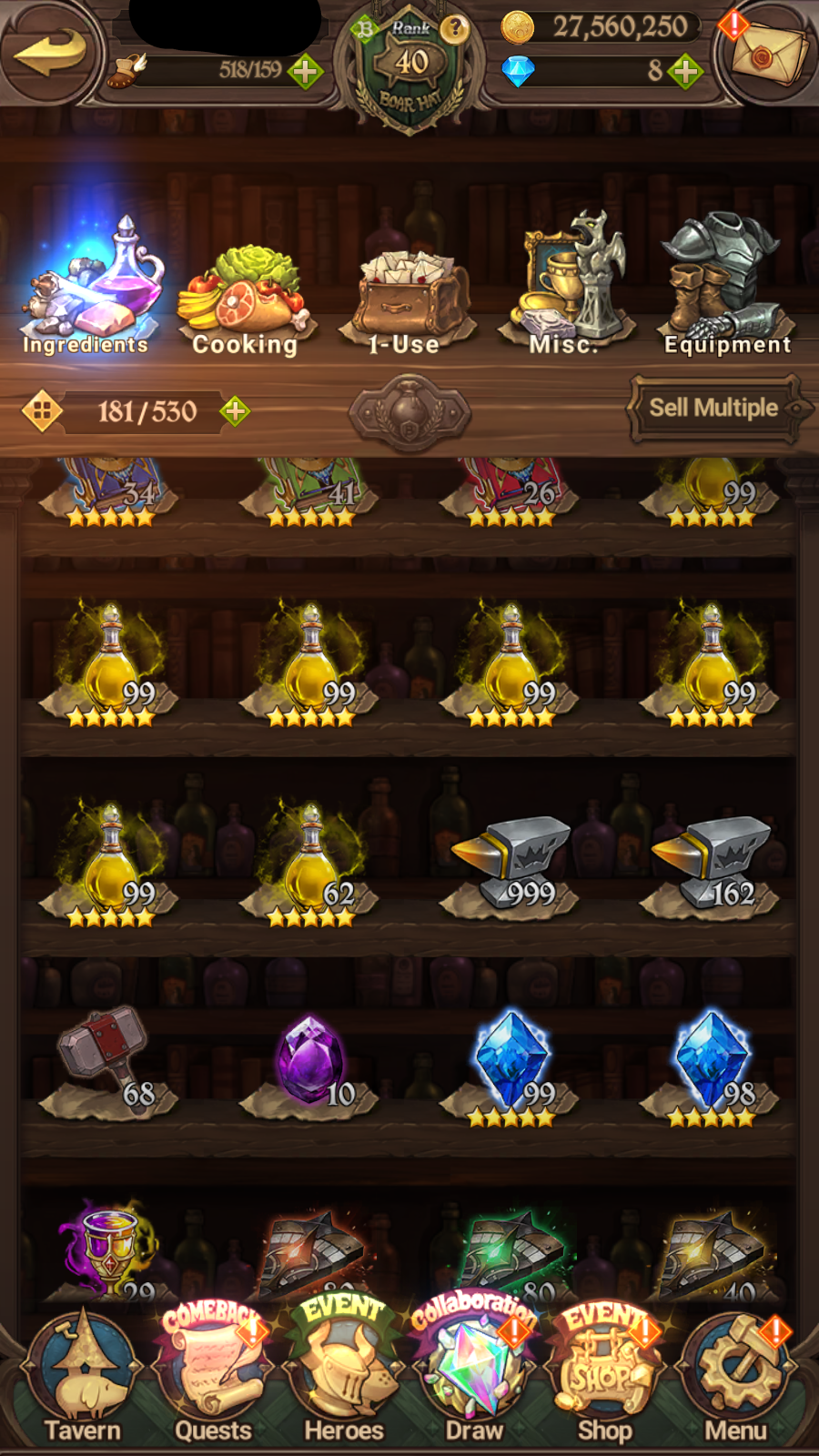 [GLOBAL] 6/6 Covenant of Light Ludociel 6/6 Mael of Sunshine++ 7DS Seven Deadly Sins: Grand Cross Resource Starter Account-Mobile Games Starter