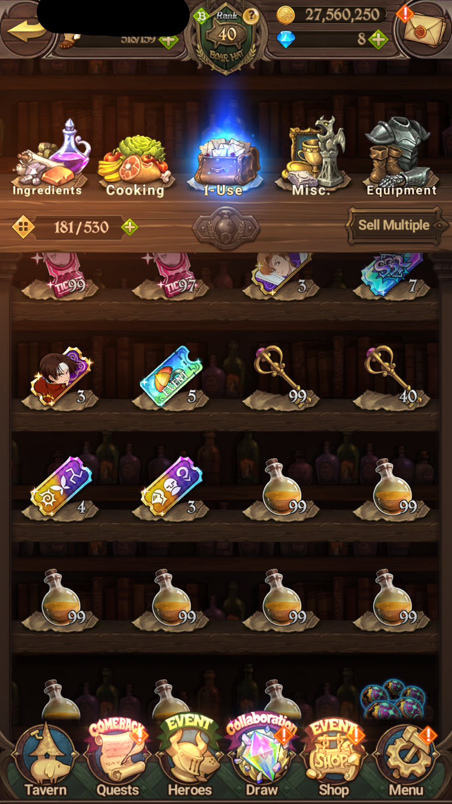 [GLOBAL] 6/6 Covenant of Light Ludociel 6/6 Mael of Sunshine++ 7DS Seven Deadly Sins: Grand Cross Resource Starter Account-Mobile Games Starter