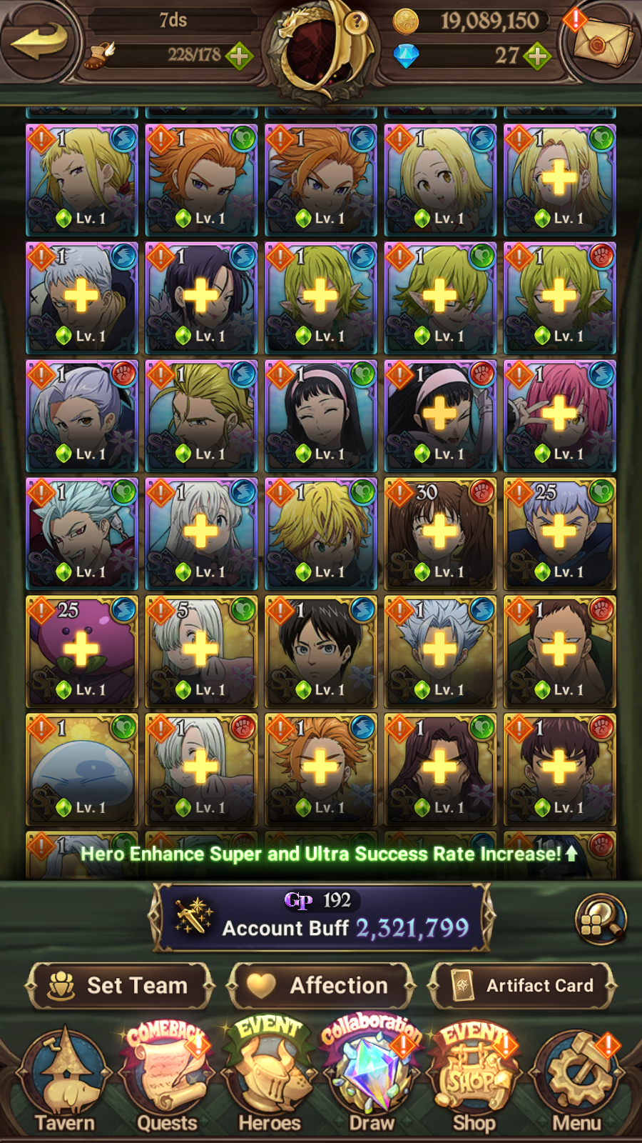 [GLOBAL] 6/6 Mael of Sunshine++ 7DS Seven Deadly Sins: Grand Cross Resource Starter Account-Mobile Games Starter