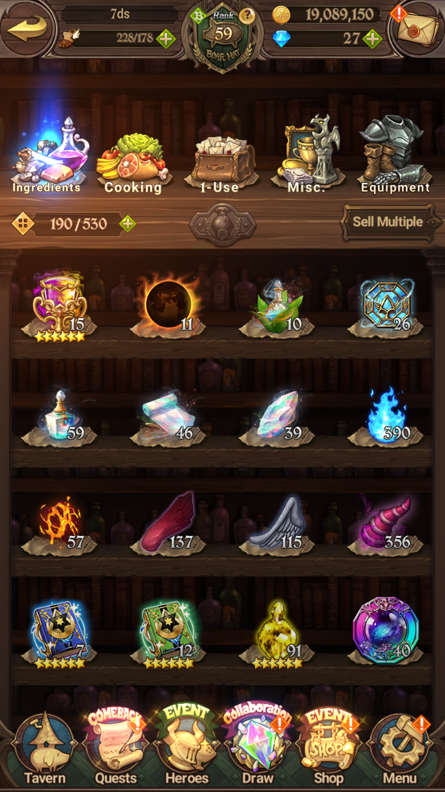 [GLOBAL] 6/6 Mael of Sunshine++ 7DS Seven Deadly Sins: Grand Cross Resource Starter Account-Mobile Games Starter