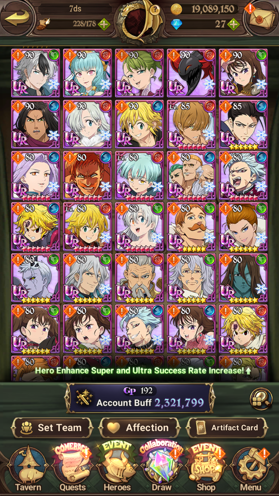 [GLOBAL] 6/6 Mael of Sunshine++ 7DS Seven Deadly Sins: Grand Cross Resource Starter Account-Mobile Games Starter